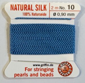 Griffin silk beading thread with needle no. 10 - Qty: 2m - ST0865