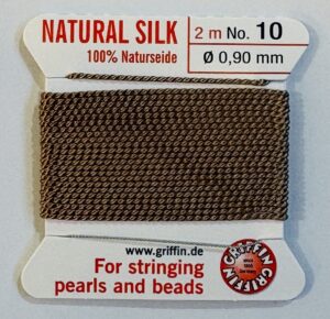 Griffin silk beading thread with needle no. 10 - Qty: 2m -ST0924
