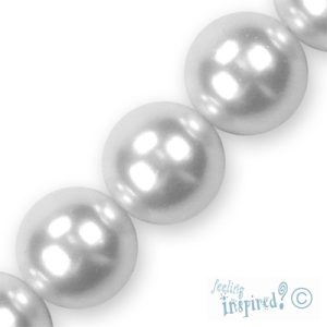 Round glass-based pearl bead 12mm - Qty: 34 pcs - GB2297