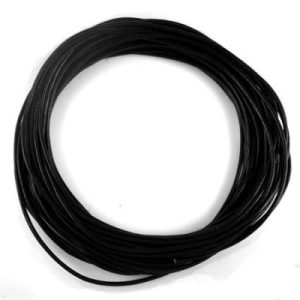 Leather cord 2mm - black - Qty: 5m - ST1310
