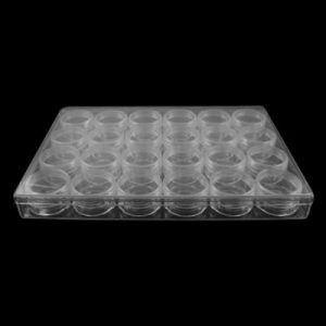 Perspex box with 24 containers SG0028