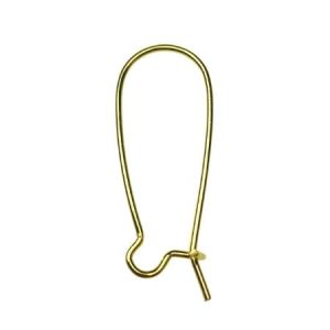 18k gold plated brass earring - Qty: 2 pair - FI9001