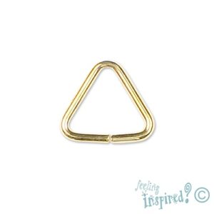 Triangle bail 8mm  -Gold- Qty: 73 pcs. - FI1041