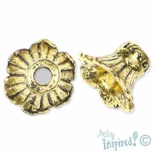 Flower bead cap - Qty: 20 pcs. - MB0203