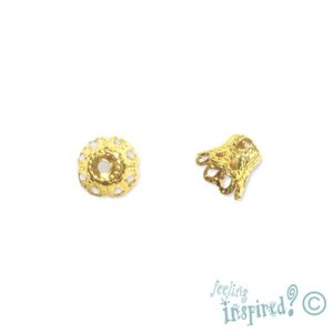 Bell bead cap 6mm - Qty: 1,000 pcs. - FI0452B