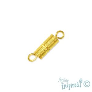 Screw clasp 9mm  -Gold - Qty: 30 sets - FI0081