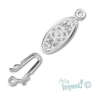 Filigree fish hook clasp - Qty: 500 sets - FI0092B