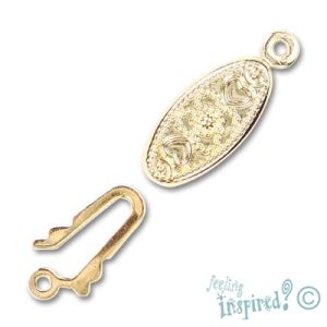 Filigree fish hook clasp - Qty: 15 sets - FI0093