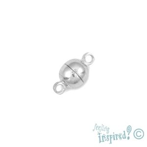 Magnetic ball clasp 6mm - Qty: 3 sets - FI0293