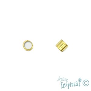 Tube crimp 2mm - Qty: Approx. 200 pcs. - FI0003