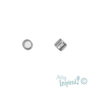 Tube crimp 2mm  -Gunmetal- Qty: Approx. 200 pcs. FI0822