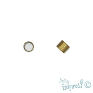 Tube crimp 2mm - Qty: Approx. 340 pcs. - FI0824