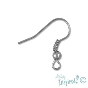 Ball & spring shepherd hook - Qty: 50 pairs - FI0030