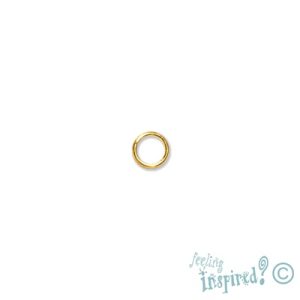 Jump ring gold 4mm x 0.8mm - Qty: 400 pcs. - FI0056