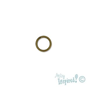 Jump ring antique gold 6mm x 0.7mm - Qty: 350 pcs - FI0853
