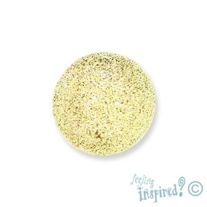 Frosted metal ball bead 16mm - Qty: 2 pcs. FI0593