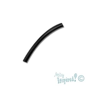 Curved metal tube bead 2mm x 25mm - Qty: 2,000 pcs. - FI0808B