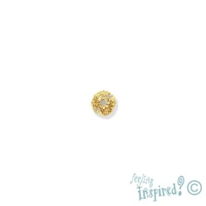 Filigree metal ball bead 4mm - Qty: 50 pcs. - FI0478