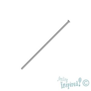 Rounded head pin 0.6mm x 45mm x 2mm - Qty: 90 pcs. - FI0154