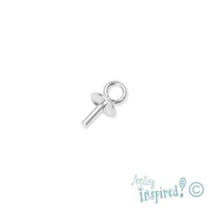 Sterling silver pin bail - Qty: 50 pcs. - SS0011