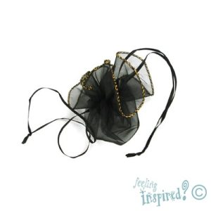 Organza pouch -Black - Qty: 10 pcs. - OR0175