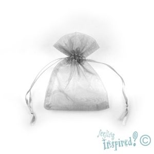 Organza bag 8cm x 10cm -Grey - Qty: 100 pcs. - OR0004-11