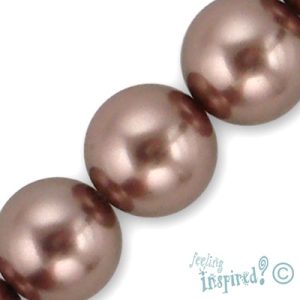 Round shell-based pearl bead grade B 14mm - Qty: 29 pcs. - SH1154-3