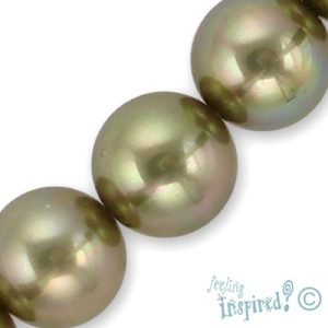 Round shell-based pearl bead grade B 14mm - Qty: 29 pcs. - SH1154-5