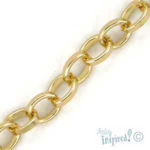 Aluminium chain 8mm - Qty: 1m - CH0218-2