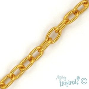 Aluminium chain 6mm - Qty: 1m - CH0219-7