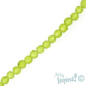 Faceted glass ball bead 4mm - Qty: 170 pcs. - GB0101B