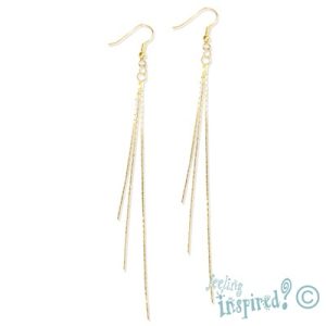 3 strand snake chain earrings -Gold - Qty: 10 pairs - ER0002