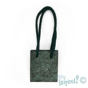 Paper gift bag 7cm x 8cm x 4cm -Dark Green - Qty: 12 pcs. - PA1010