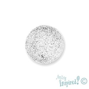 Frosted metal ball bead 14mm - Qty: 4 pcs. - FI0617
