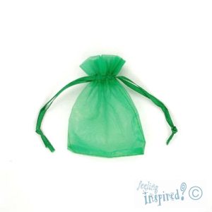 Organza bag 8cm x 10cm  -Green- Qty: 100 pcs. - OR0007