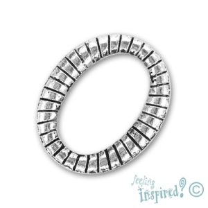 Oval boho necklace connector - Qty: 10 pcs. - LF0005