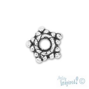 Star bead cap - Qty: 76 pcs. - LF0041
