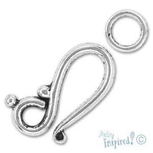 Hook clasp - Qty: 10 sets - LF0145