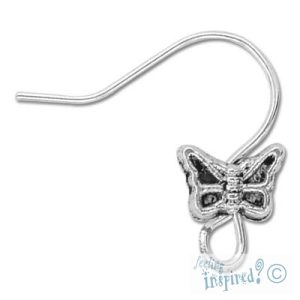 Butterfly earring hook - Qty: 7 pairs - LF0259