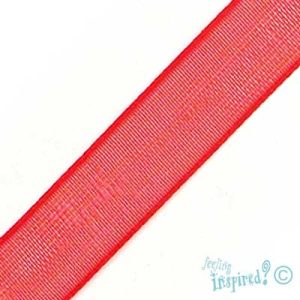 Organza ribbon  -Red- Qty: 600 yards ST0626B