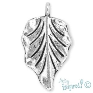 Metal leaf charm - Qty: 10 pcs. - LF0102