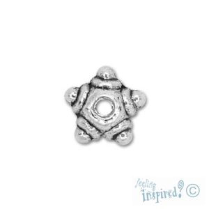 Star bead cap - Qty: 100 pcs. - LF0131