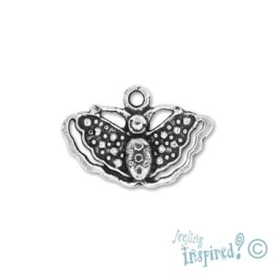 Metal butterfly charm - Qty: 30 pcs. LF0157