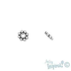 Metal daisy spacer 5mm x 2mm - Qty: 150 pcs. - LF0171