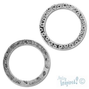 Round boho necklace connector- Qty: 7 pcs. - LF0183