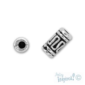 Tube Bali bead 3mm x 6mm - Qty: 120 pcs. - LF0215