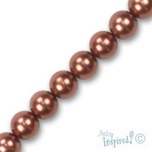 Round glass-based pearl bead 8mm - Qty: 50 pcs. - GR0050