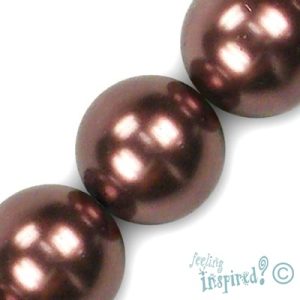 Round glass-based pearl bead 16mm - Qty: 25 pcs. - GR0182