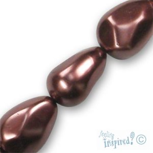 Baroque glass-based pearl bead - Qty: 21 pcs. - GR0222