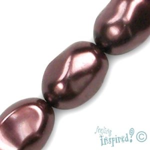 Baroque glass-based pearl bead - Qty: 23 pcs. - GR0242
